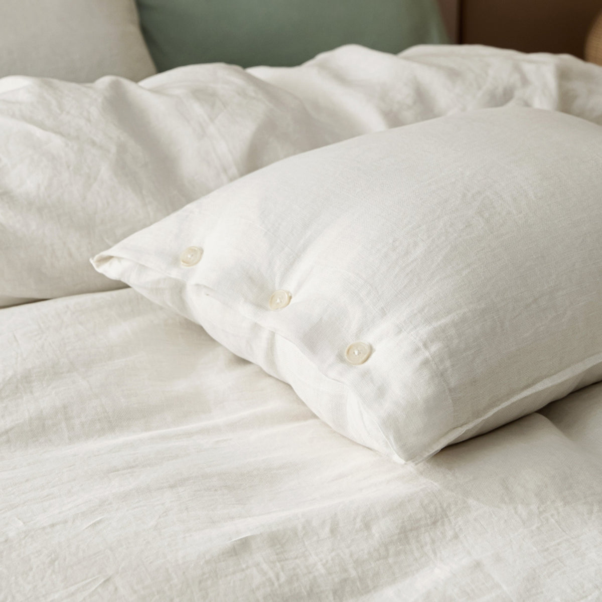 Washed Linen Duvet Cover Set