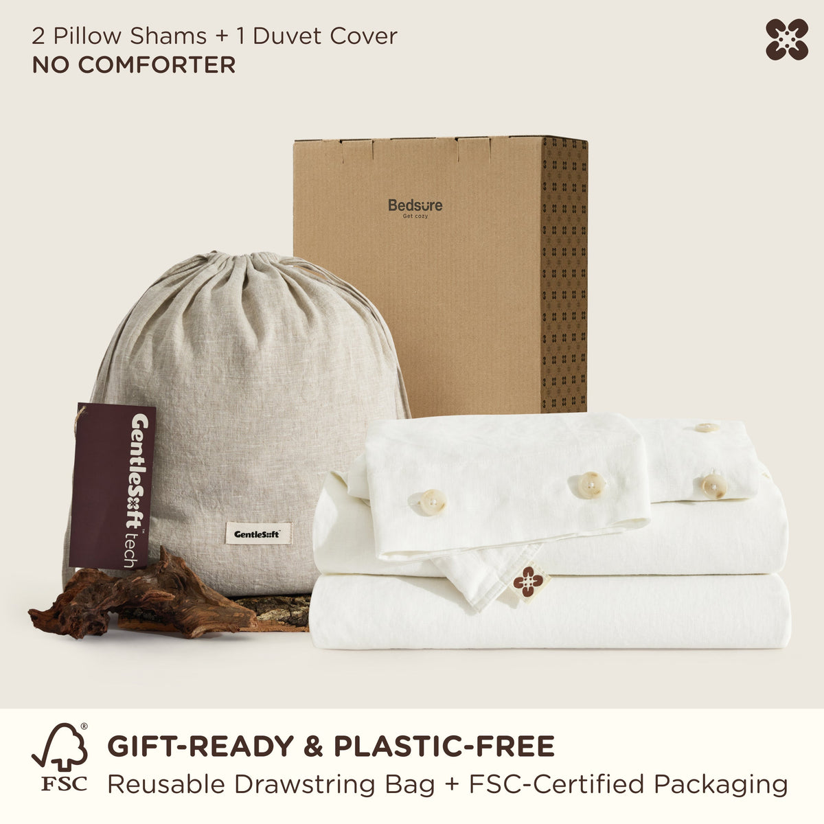 Washed Linen Duvet Cover Set