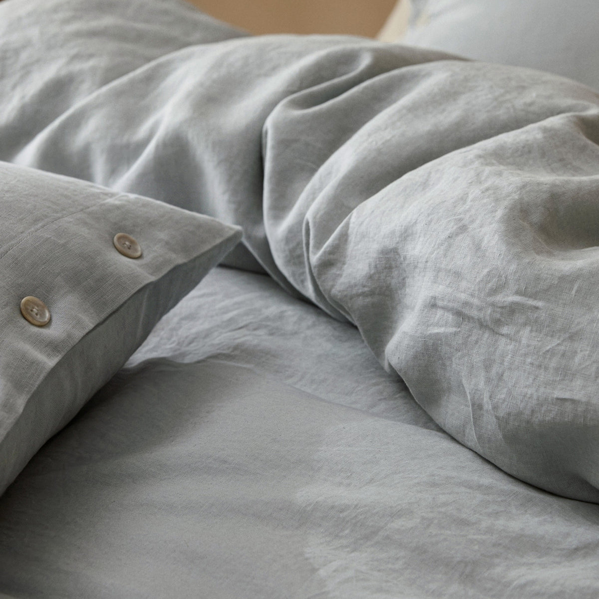Washed Linen Duvet Cover Set
