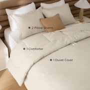 Prewashed Cotton-like Down Alternative Bed-in-a-bag