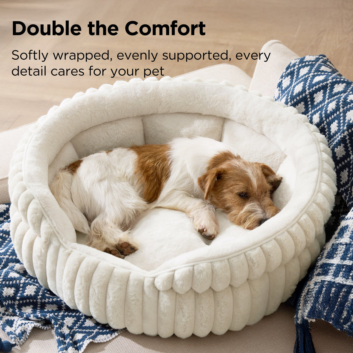 ComfyFleece® Dual-layer Cat Bed