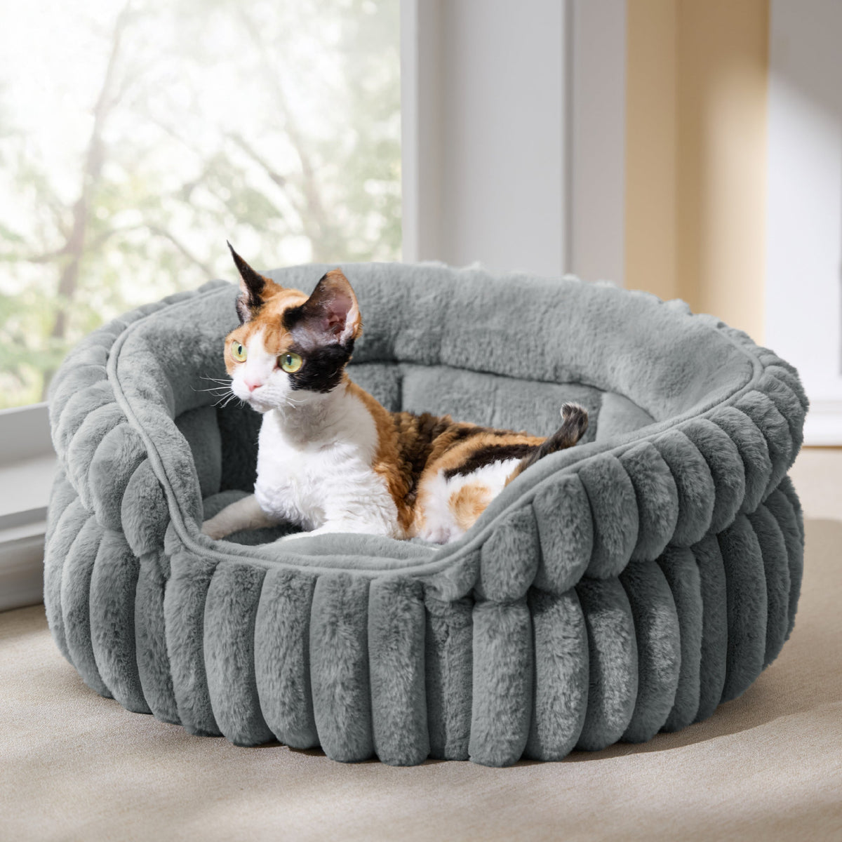 ComfyFleece® Dual-layer Cat Bed