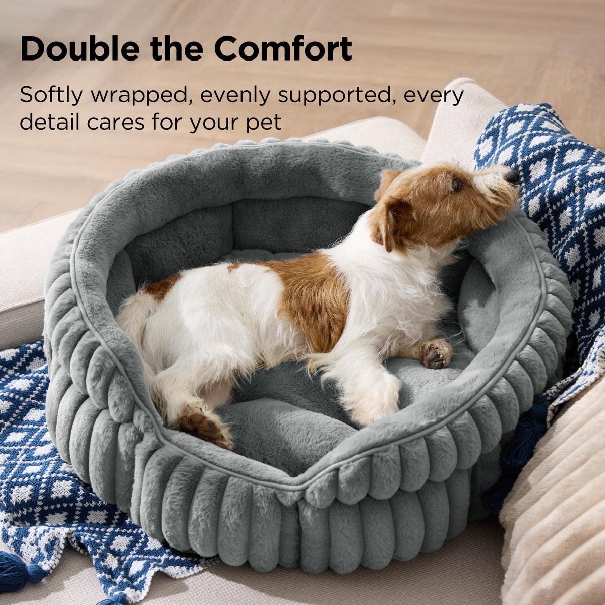 ComfyFleece® Dual-layer Cat Bed