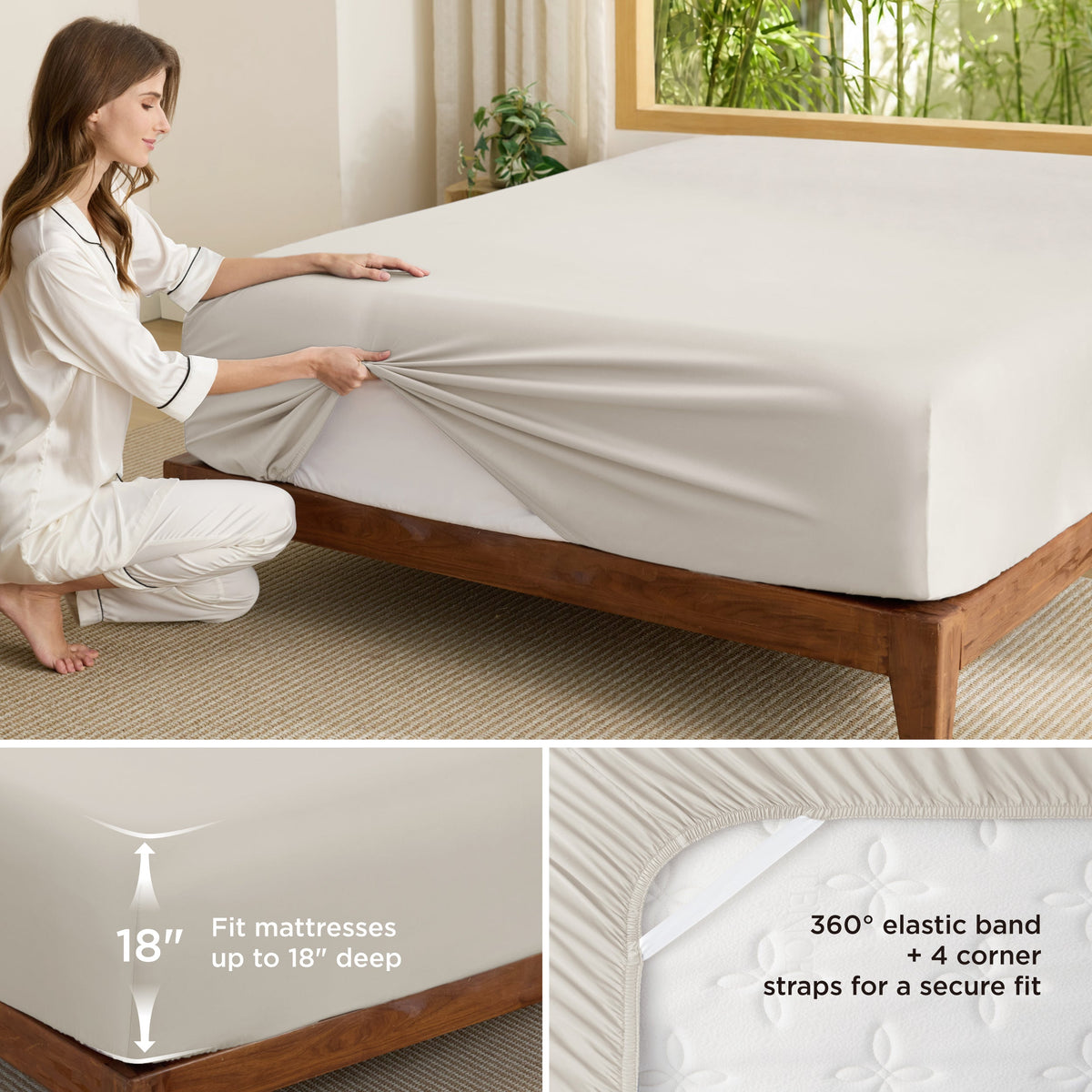 Rayon Derived From Bamboo Fitted Sheet