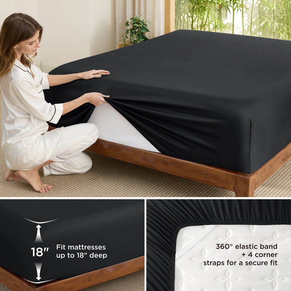 Rayon Derived From Bamboo Fitted Sheet