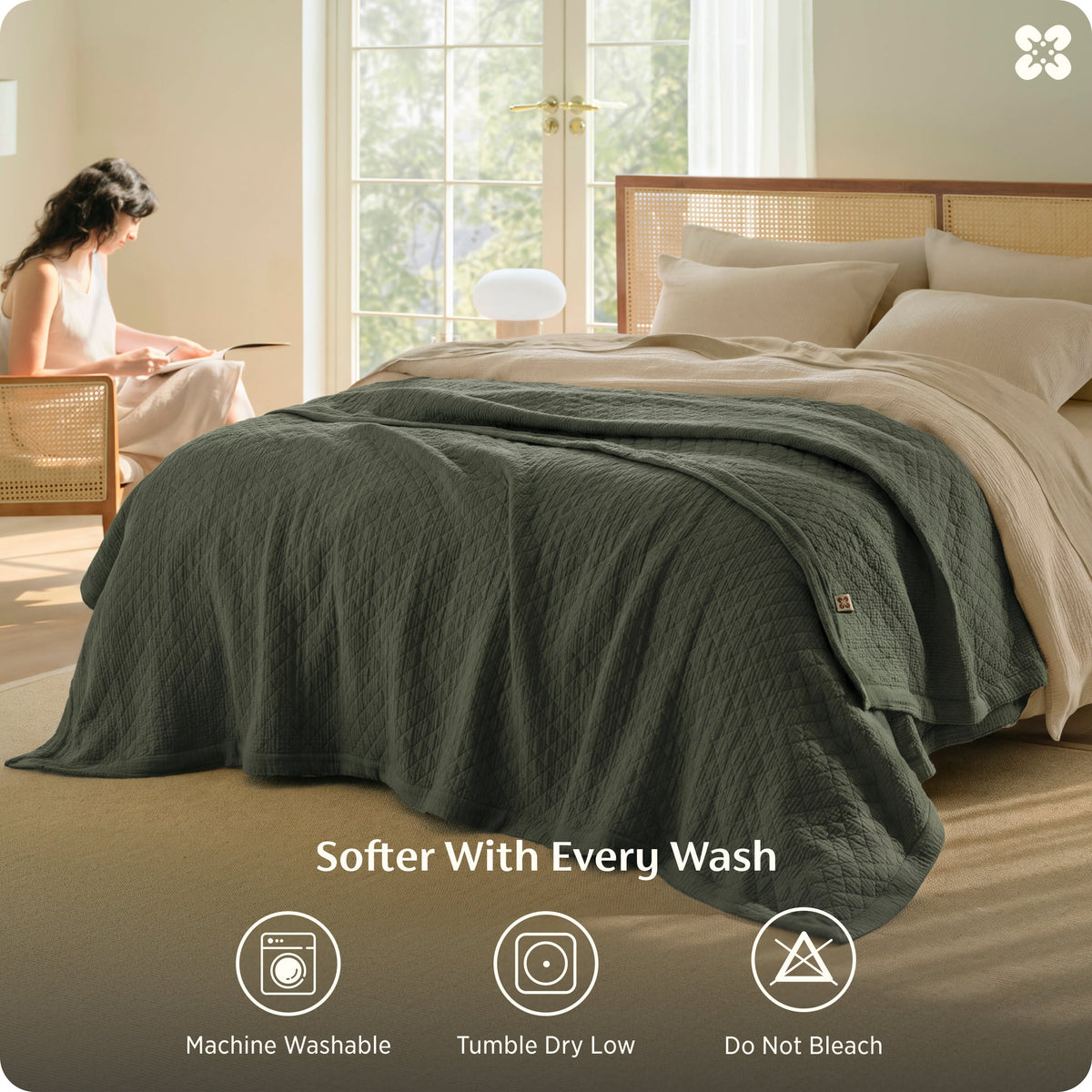 8-Layer Cotton Muslin Blanket