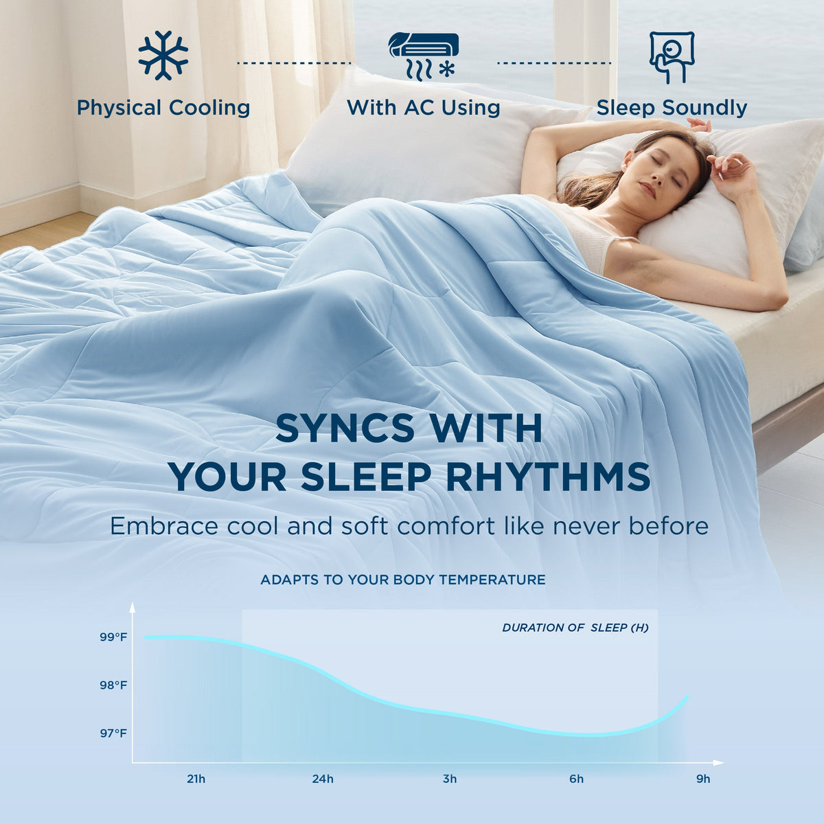 Nylon Cooling Comforter