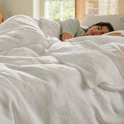 Triple-Layer Cotton Gauze Duvet Cover Set