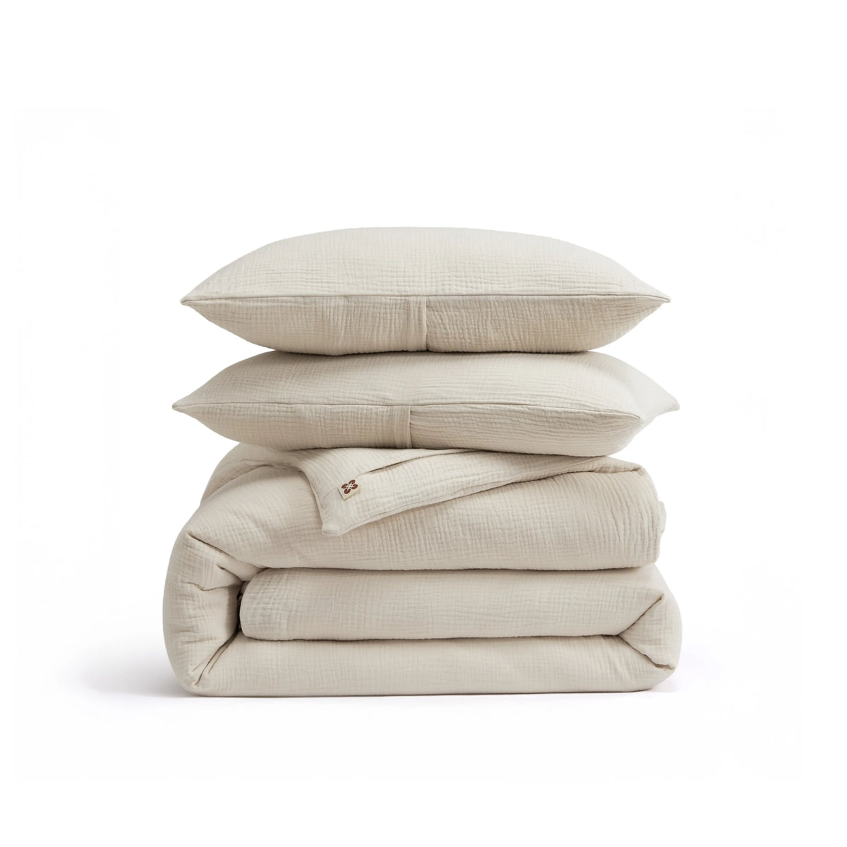 Triple-Layer Cotton Gauze Duvet Cover Set