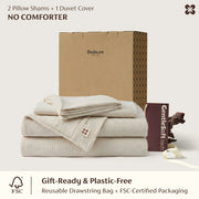 Triple-Layer Cotton Gauze Duvet Cover Set