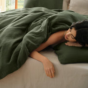Triple-Layer Cotton Gauze Duvet Cover Set