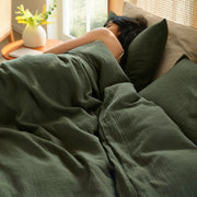Triple-Layer Cotton Gauze Duvet Cover Set