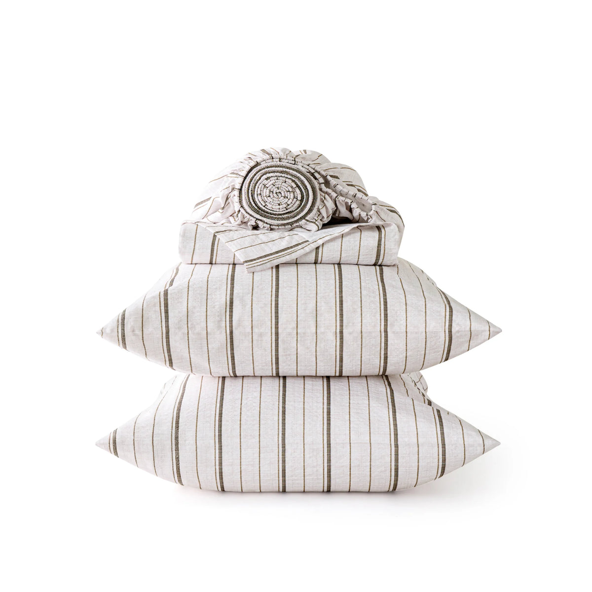 Cotton-Like Striped Sheet Sets