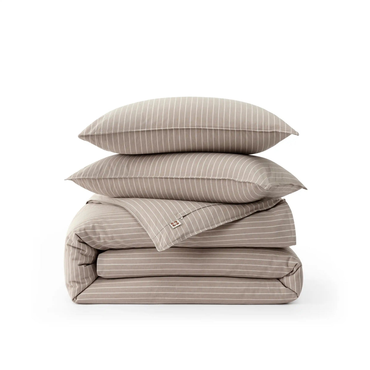 Washed Cotton Striped Duvet Cover Set