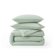 Washed Cotton Striped Duvet Cover Set