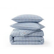 Washed Cotton Gingham Duvet Cover Set