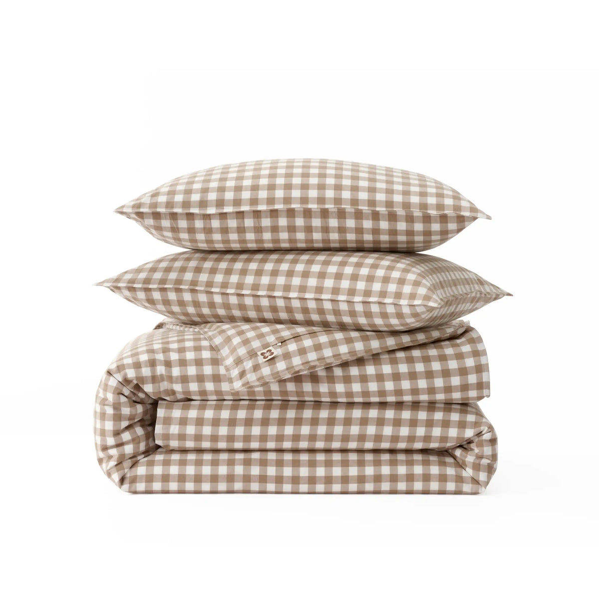 Washed Cotton Gingham Duvet Cover Set