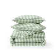 Washed Cotton Gingham Duvet Cover Set