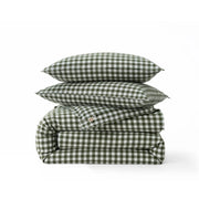 Washed Cotton Gingham Duvet Cover Set