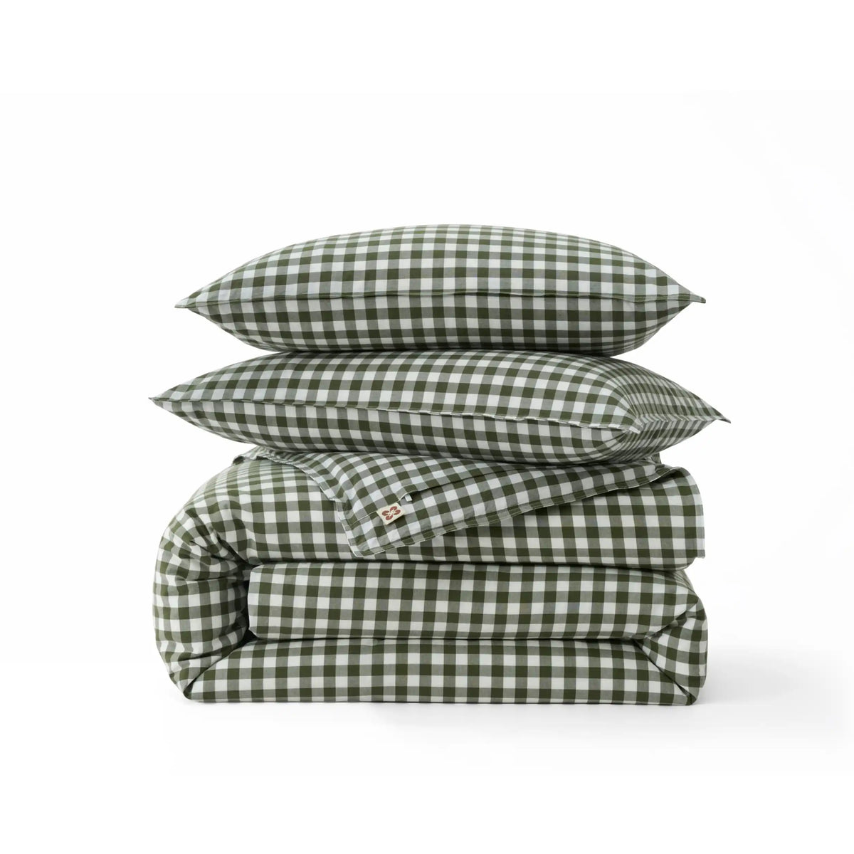 Washed Cotton Gingham Duvet Cover Set