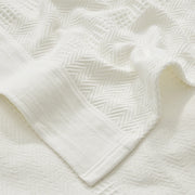 Organic Cotton Waffle Herringbone Blanket