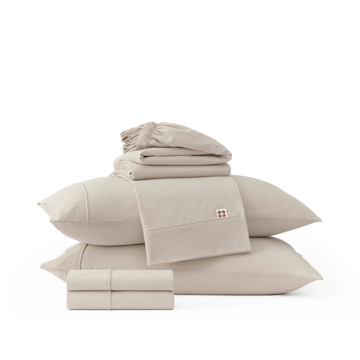 6-Piece Washed Cotton Sheet Set