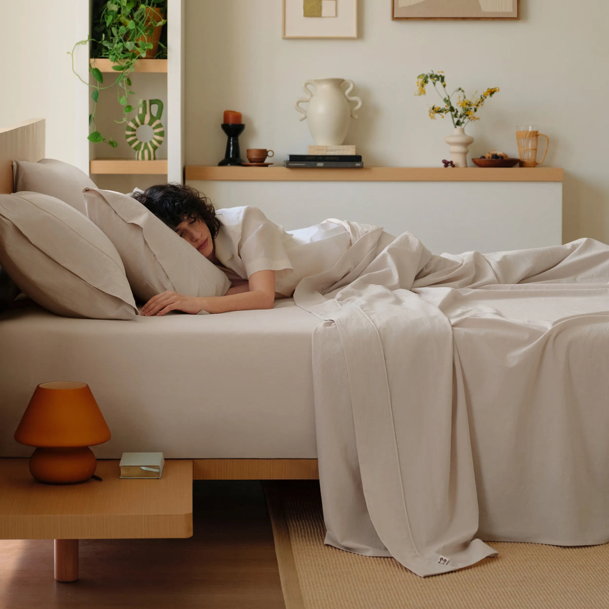 6-Piece Washed Cotton Sheet Set