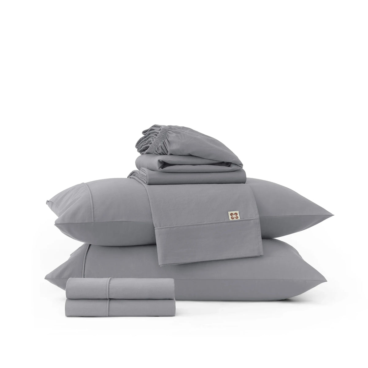 6-Piece Washed Cotton Sheet Set