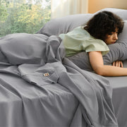 6-Piece Washed Cotton Sheet Set