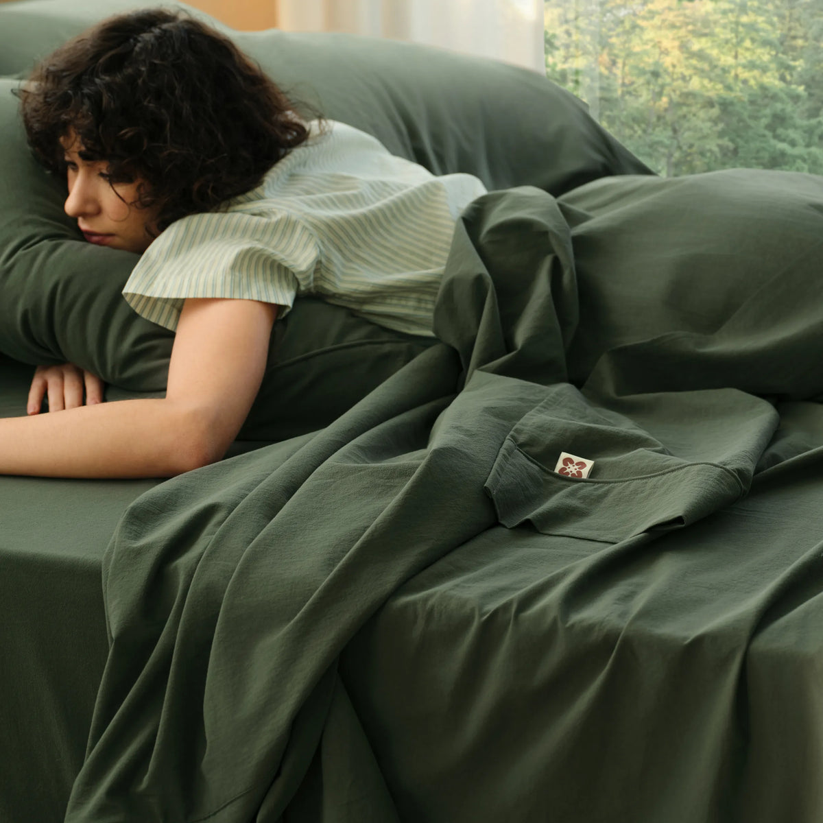 6-Piece Washed Cotton Sheet Set