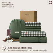 6-Piece Washed Cotton Sheet Set