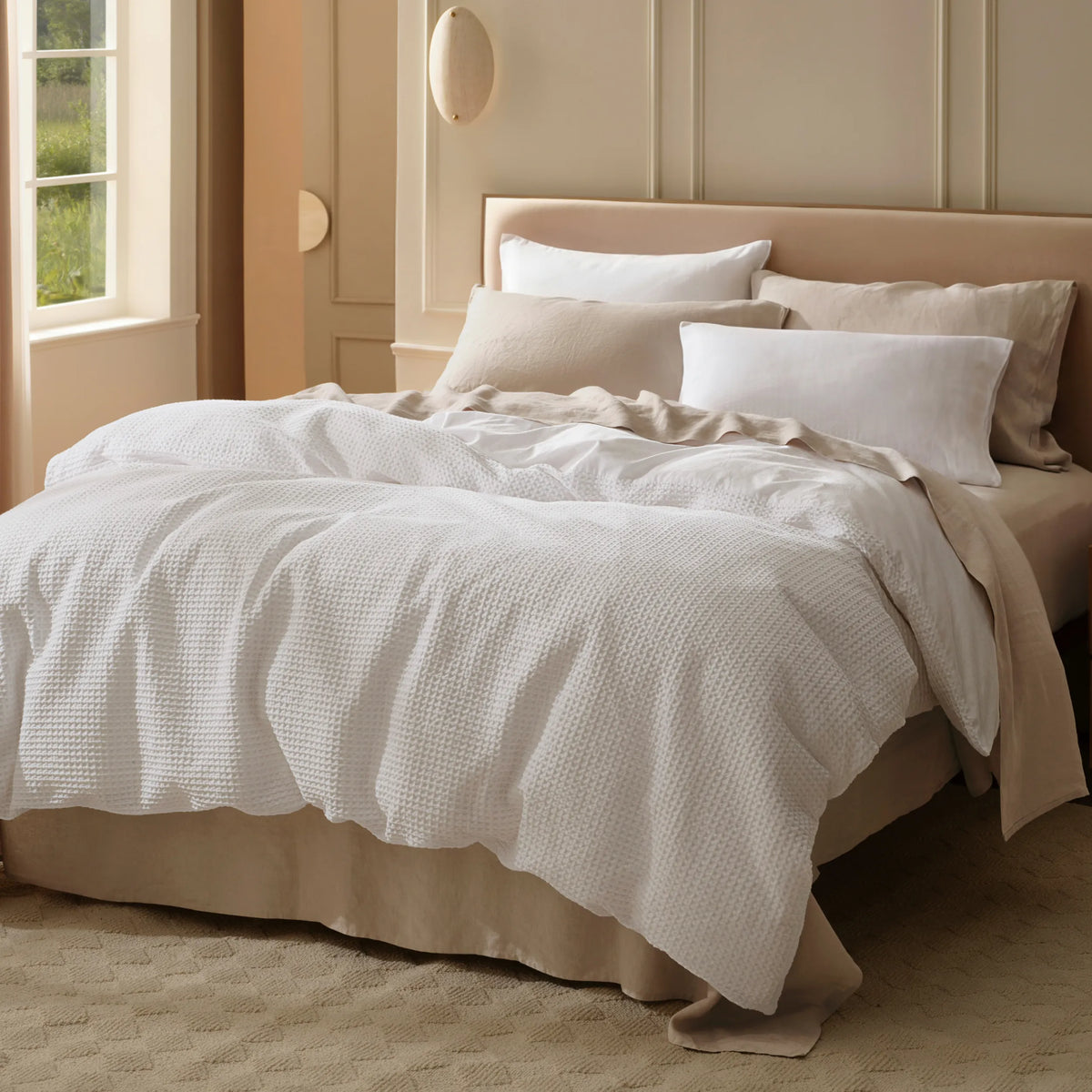 Cotton Waffle Weave Duvet Cover