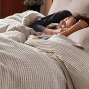 Cotton Waffle Weave Duvet Cover