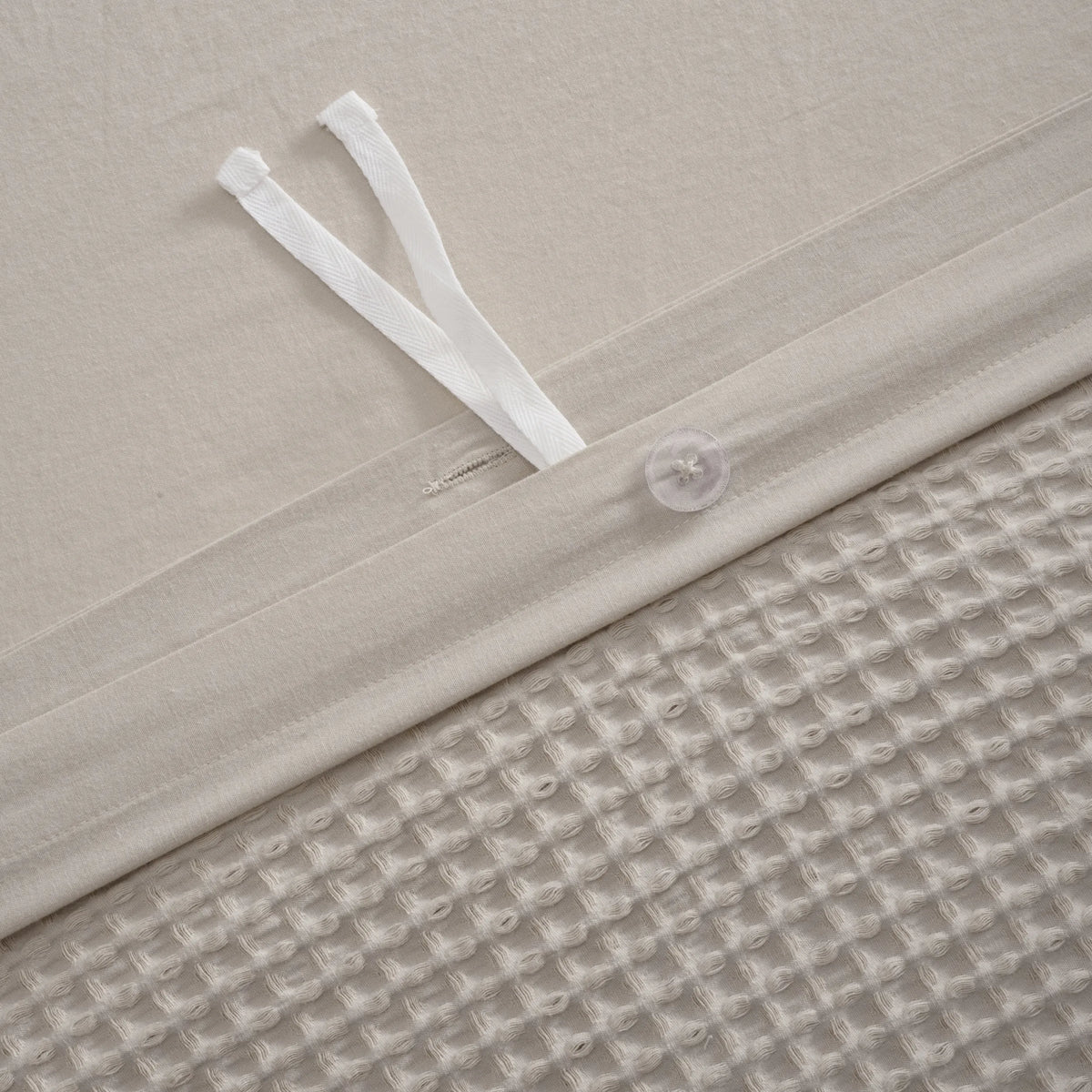 Cotton Waffle Weave Duvet Cover