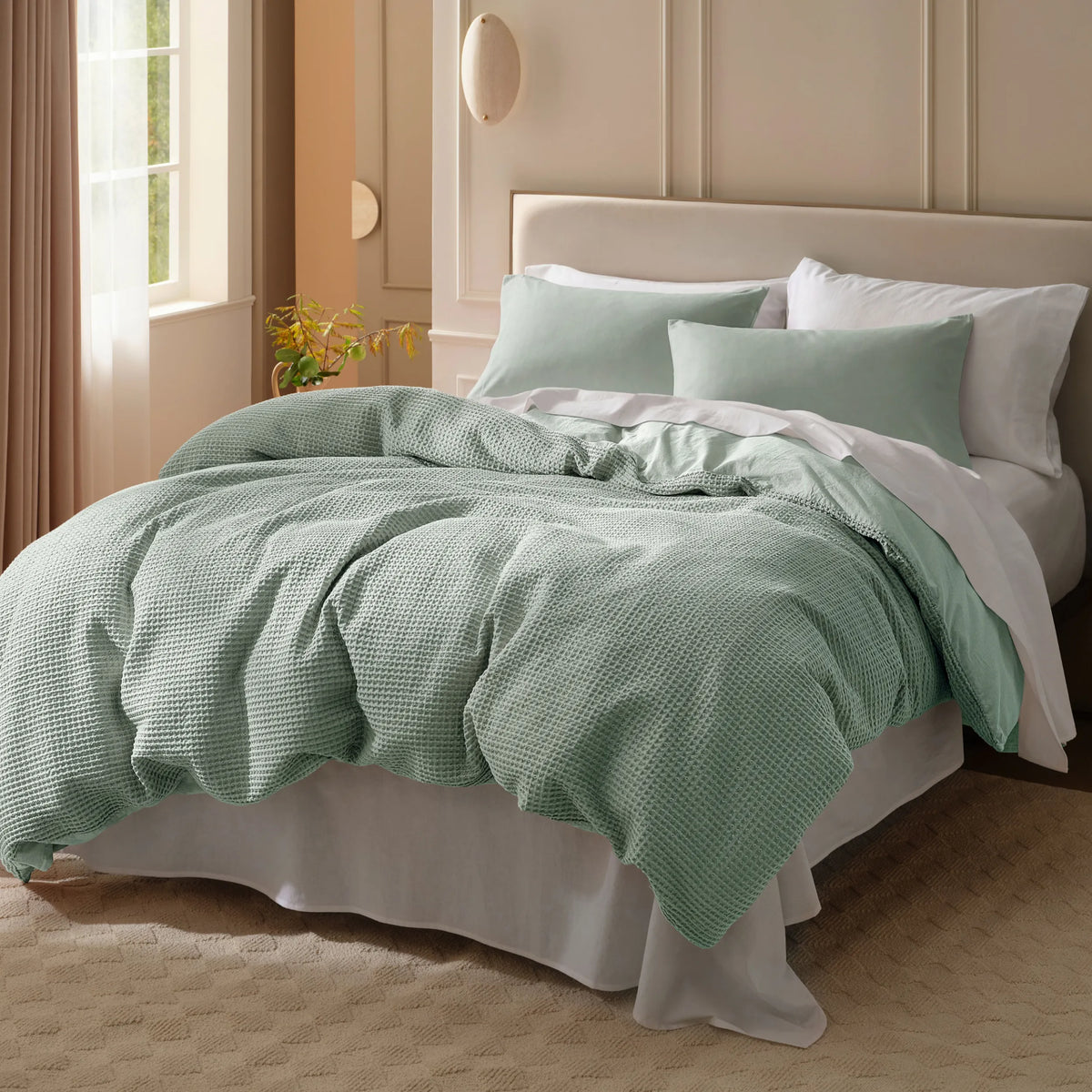 Cotton Waffle Weave Duvet Cover