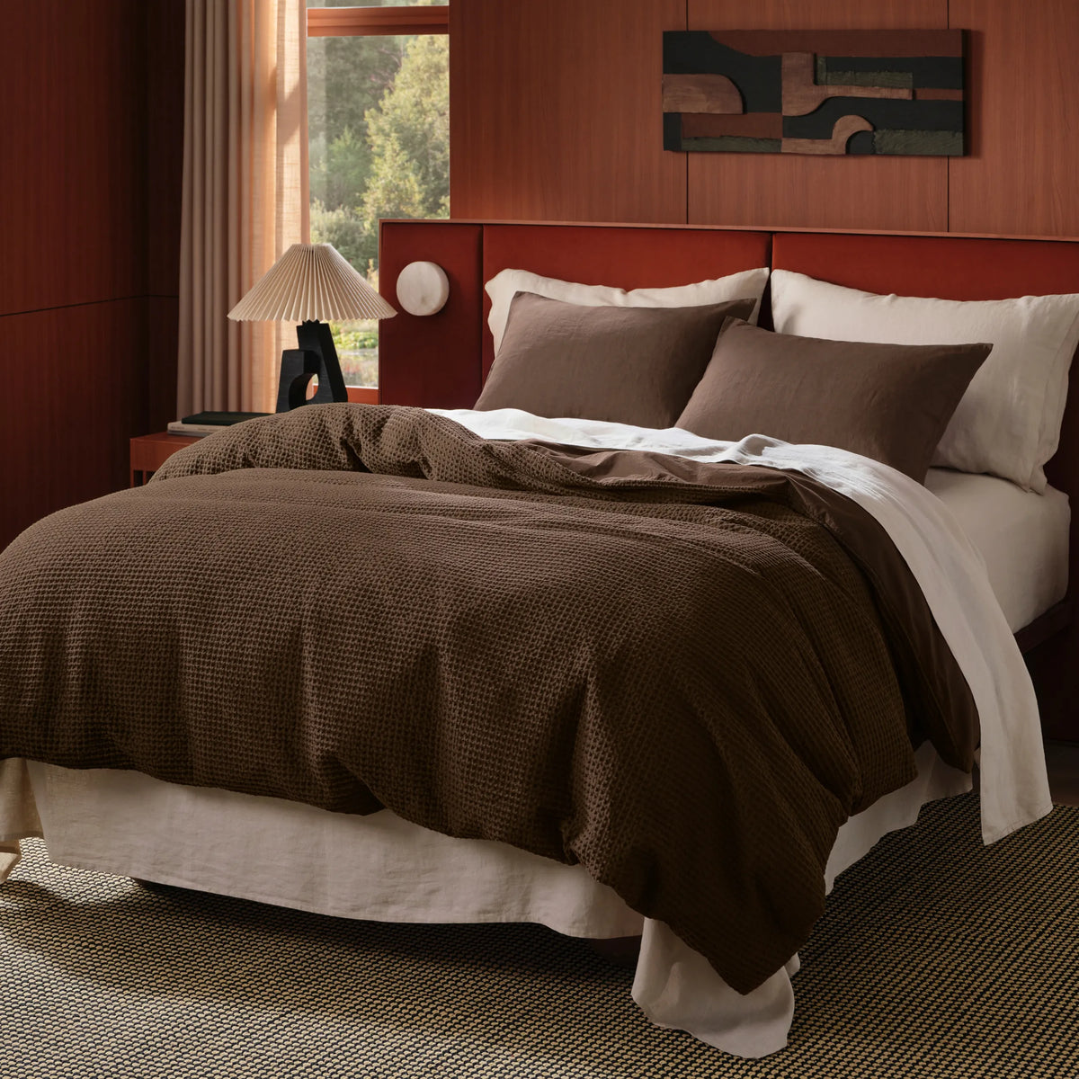Cotton Waffle Weave Duvet Cover