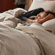 Cotton Waffle Weave Duvet Cover