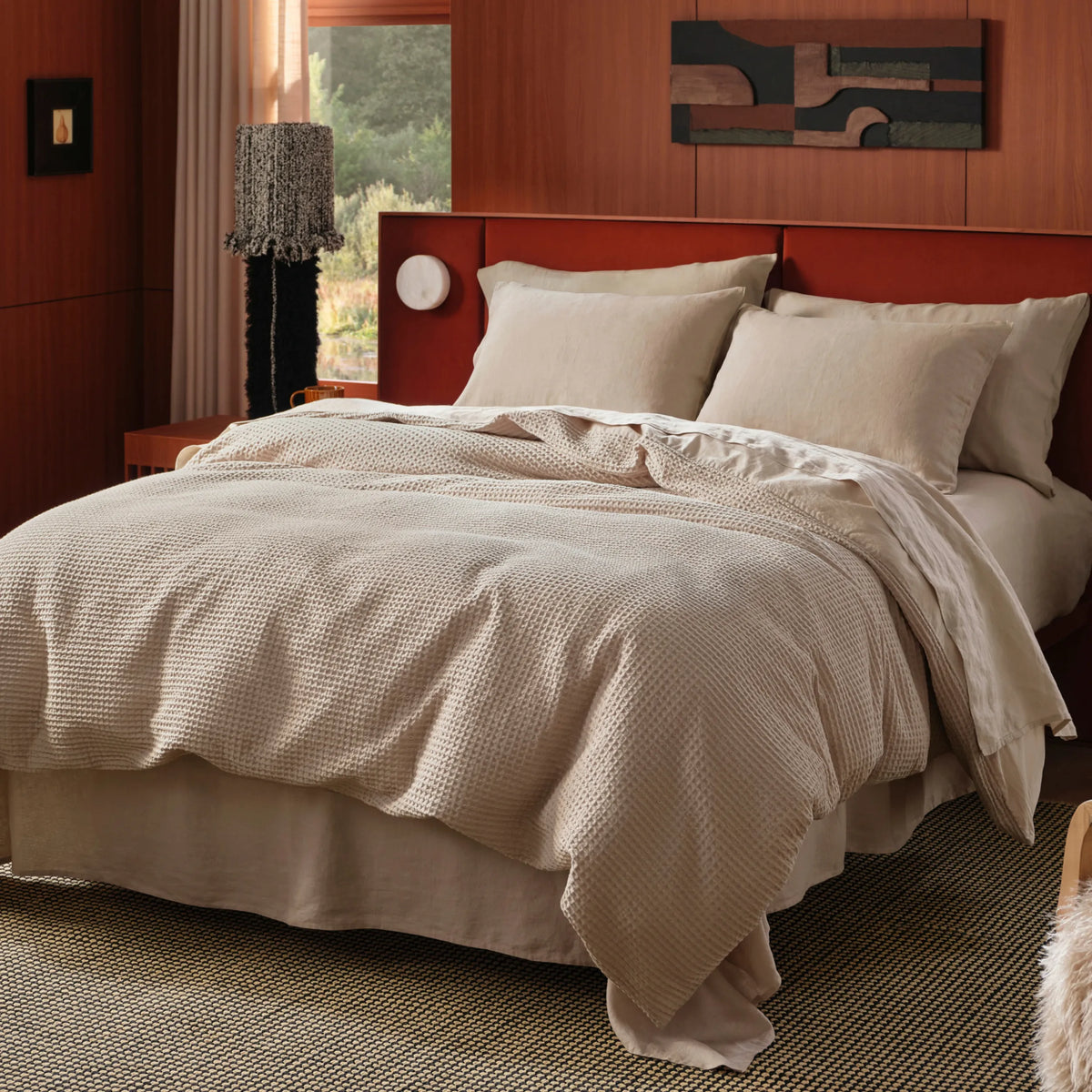 Cotton Waffle Weave Duvet Cover