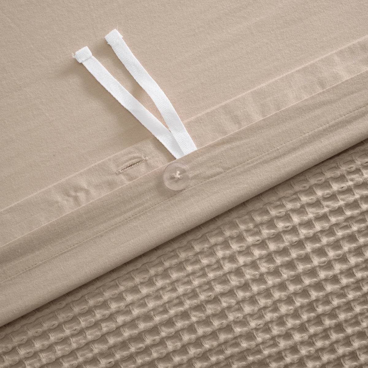 Cotton Waffle Weave Duvet Cover