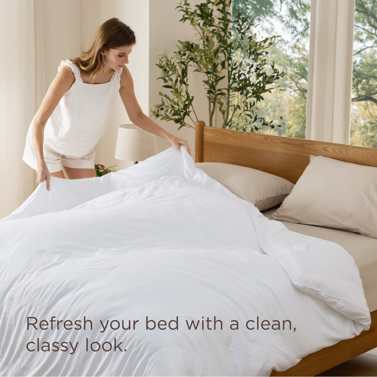 Prewashed Cotton-Like Microfiber Duvet Cover