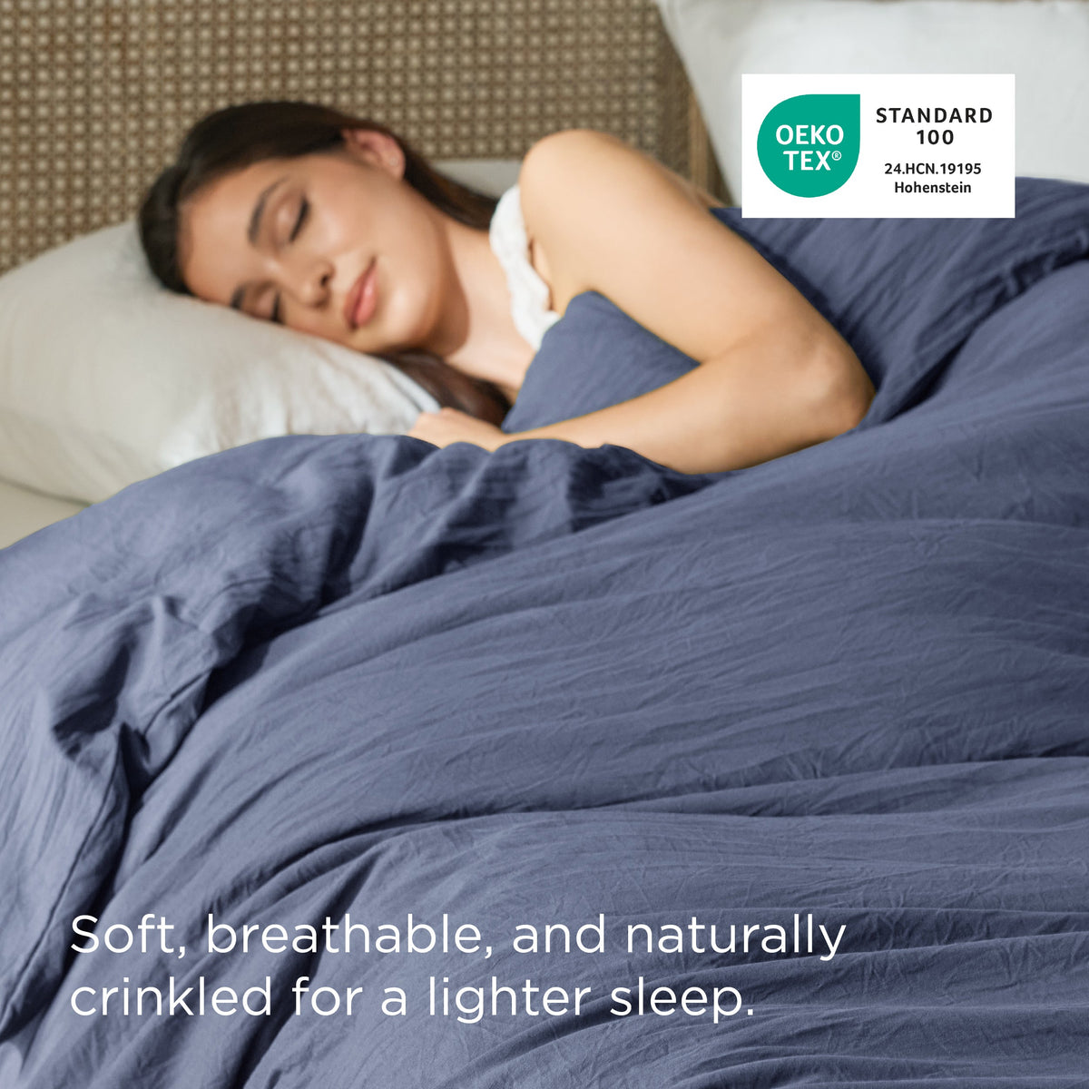 Prewashed Cotton-Like Microfiber Duvet Cover