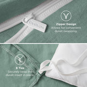 Prewashed Cotton-Like Microfiber Duvet Cover