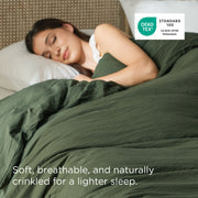 Prewashed Cotton-Like Microfiber Duvet Cover