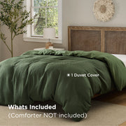 Modern Waffle Weave Textured Duvet Cover