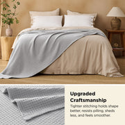 Pure Cotton Basket Weave Blanket