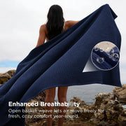 Pure Cotton Basket Weave Blanket