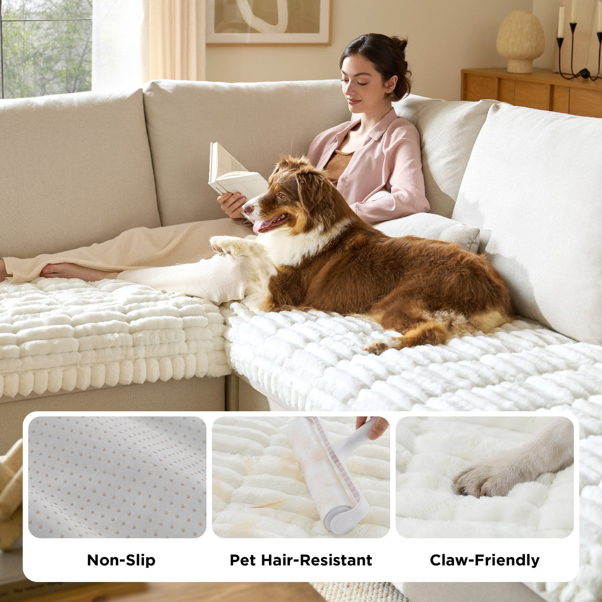 ComfyFleece® Pet Sofa Cover