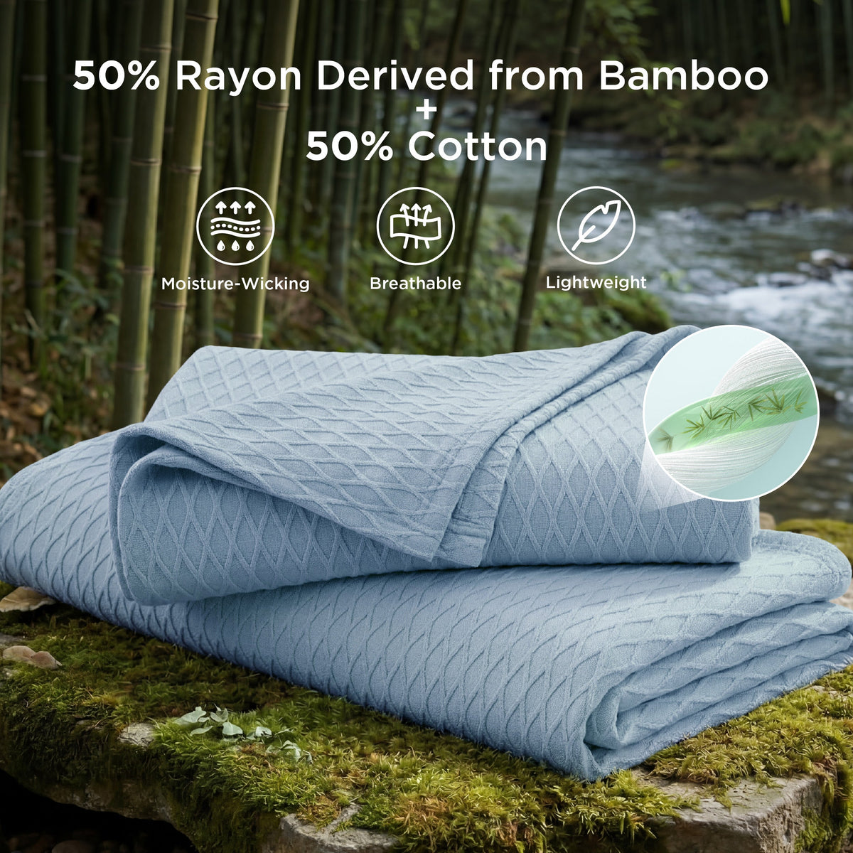 Diamond Texture Cooling Blanket