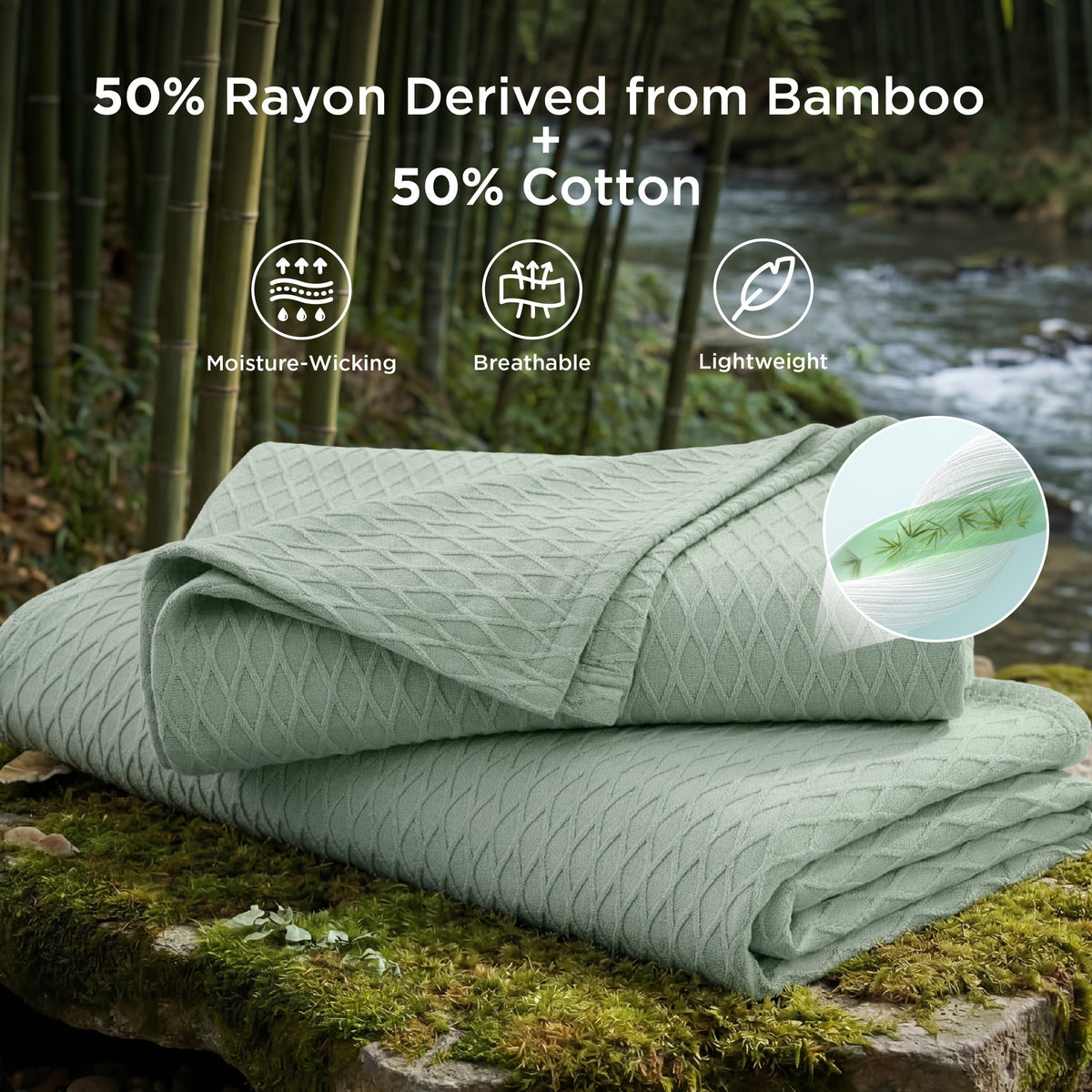 Diamond Texture Cooling Blanket