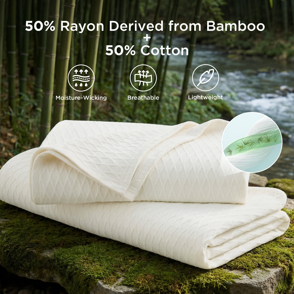 Diamond Texture Cooling Blanket